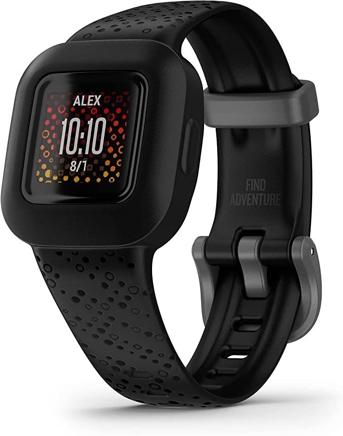 GARMIN Vivofit Jr. 3, Kids Fitness/Activity Tracker, Black Cosmic. NB: Mino