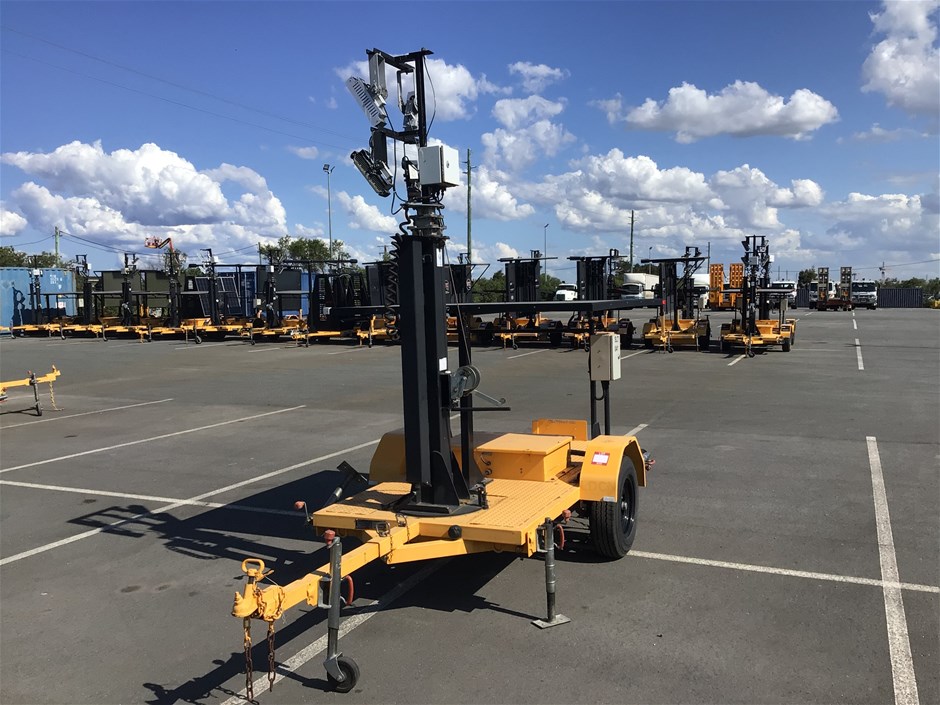 2018 Global Traffic Equipment SLT Single Light Tower Trailer