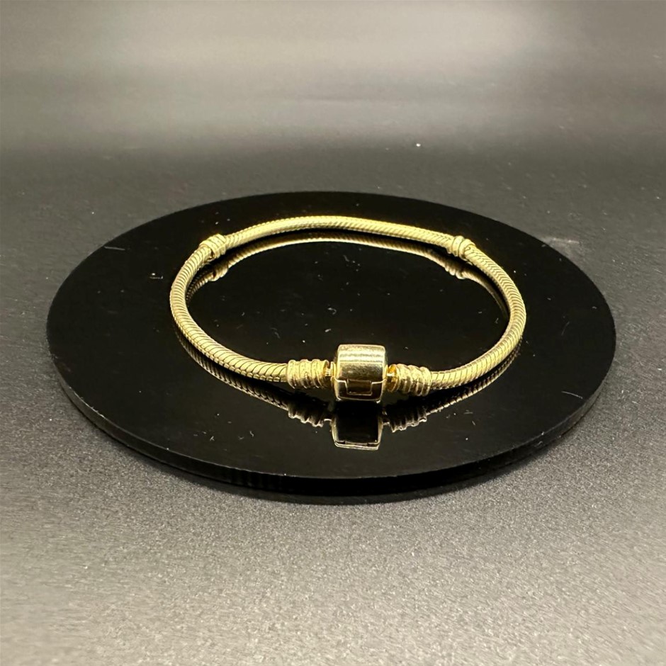 Designer Ball Chain Bracelet in Gold