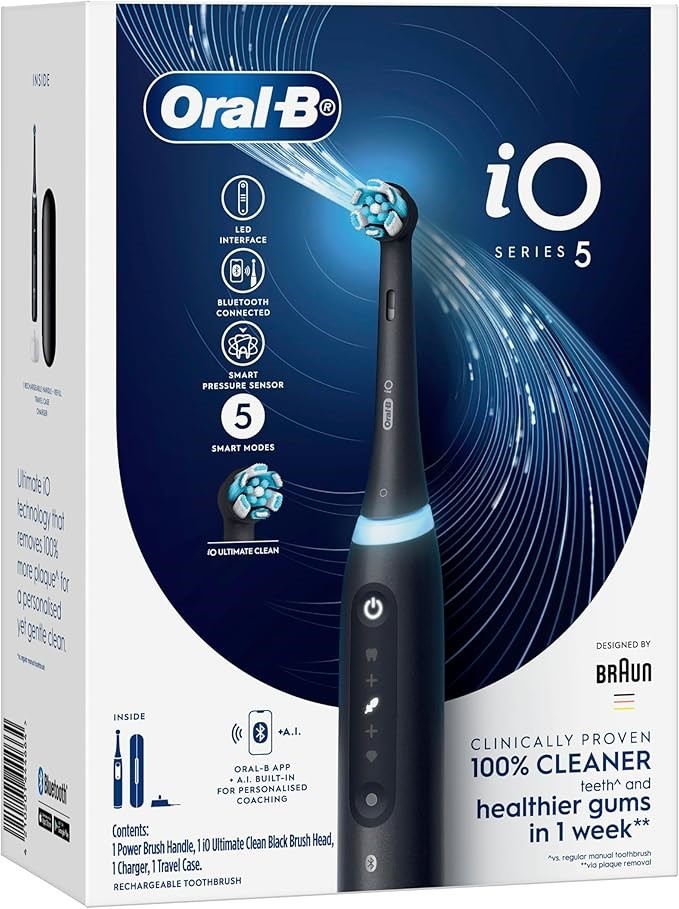 Oral-B iO Series 5 Electric Toothbrush, Black