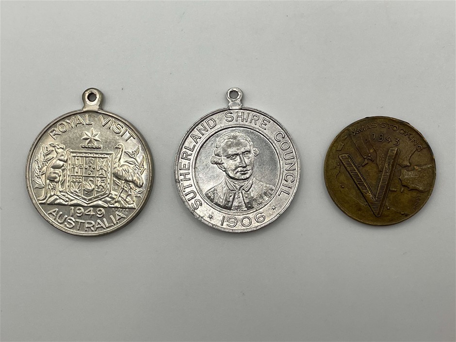 3 x Asstd Australian Commemorative medals