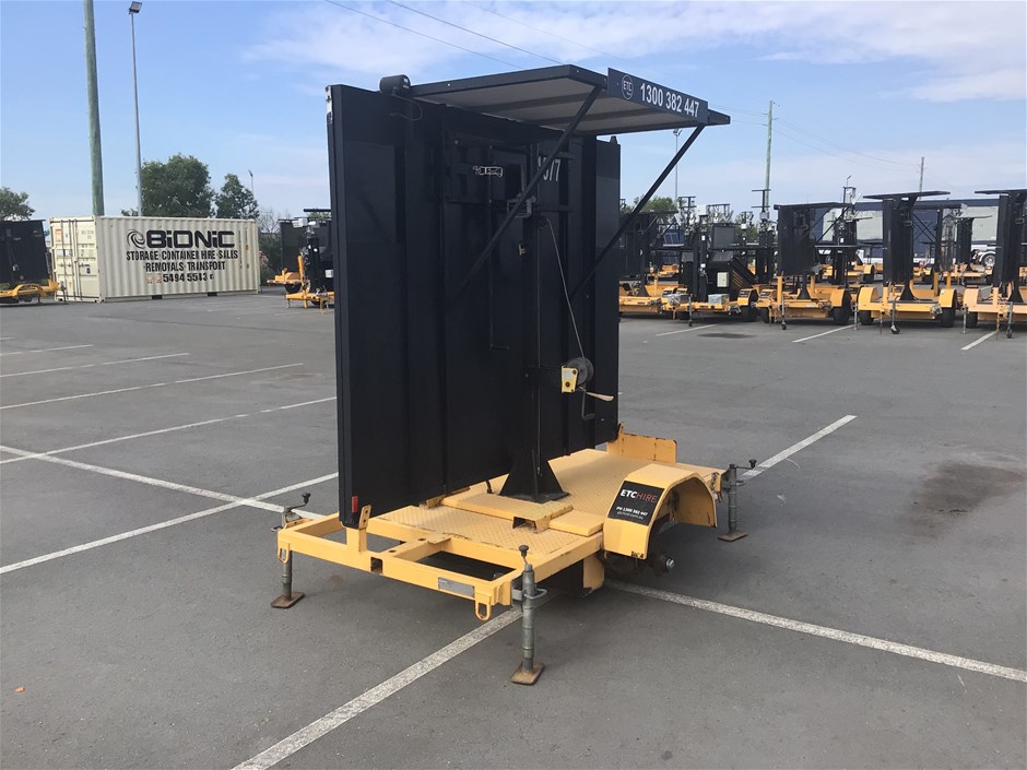 <p>2010 Giga Signs 1508P Single Variable Message Sign Trailer</p>