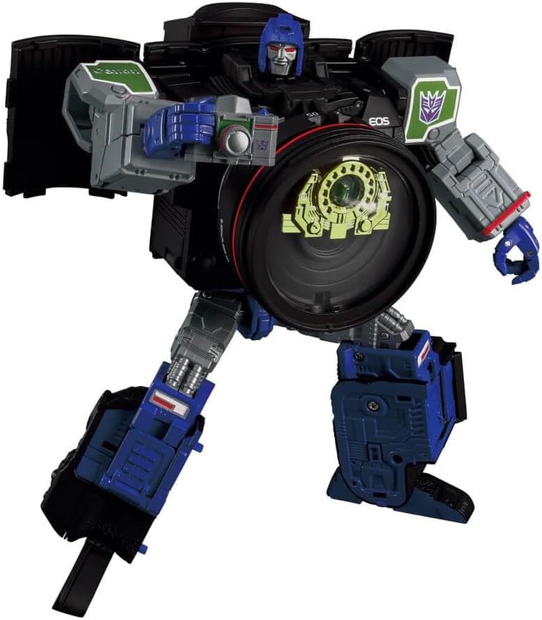 TRANSFORMERS x Canon Camera Decepticon Refraktor R5 Action Figure.