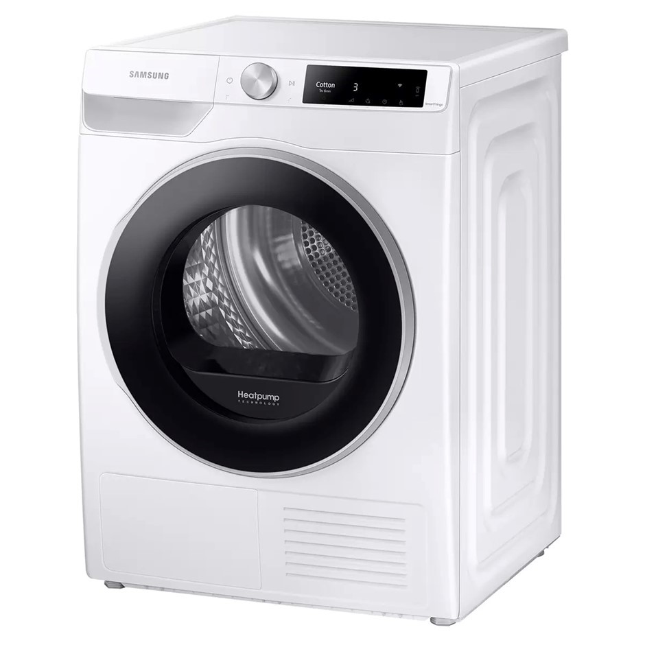 SAMSUNG 9kg Heat Pump Smart Dryer, White, Model DV91T6440LE. NB: Does not