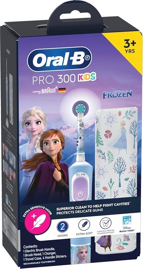 ORAL-B Pro 300 Kids Frozen Electric Toothbrush with Travel Case & Charger f