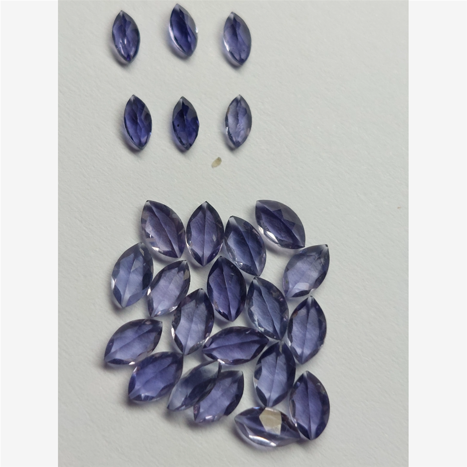 6x4  Fac Pear Iolite