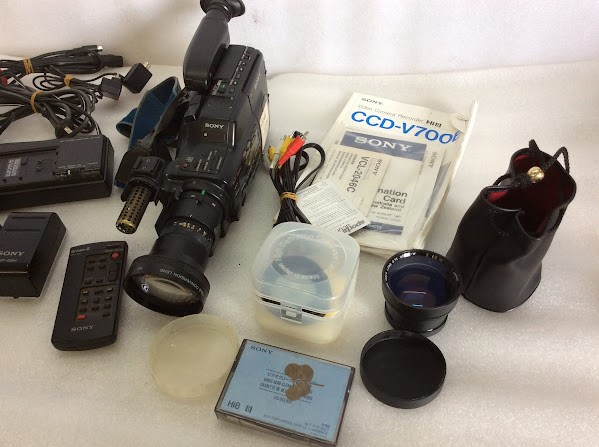 SONY Hi8 Handycam CCD-V700E Video Camera Recorder and parts