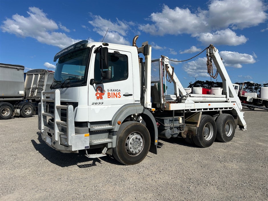 EOI - 2010 Mercedes Benz Axor 6 x 4 Skip Bin Truck