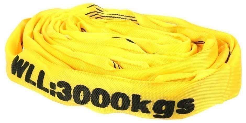 Round Lifting Sling, WLL 3,000kg x 3M (With Test Cert). Buyers Note - Disc