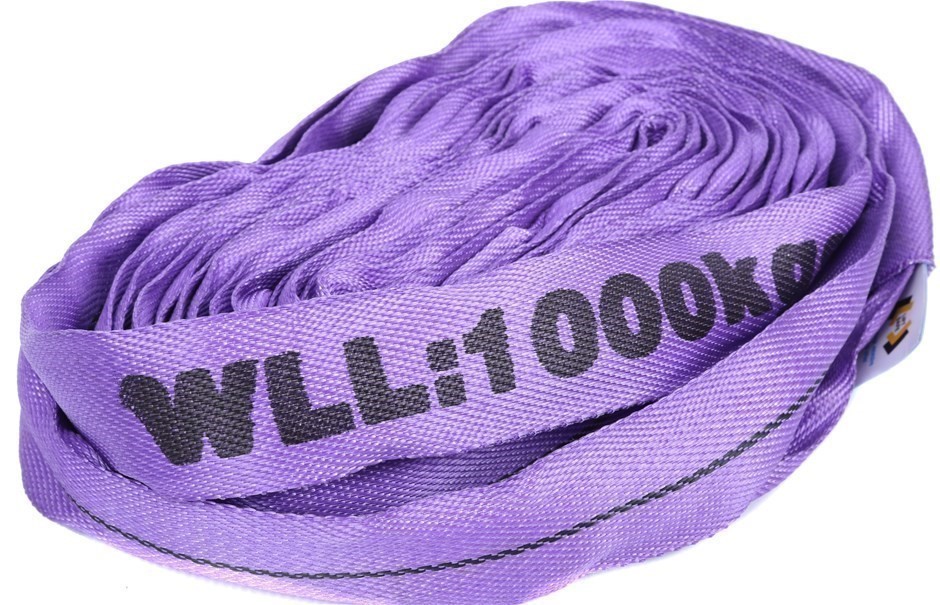 Round Lifting Sling, WLL 1,000kg x 4M (With Test Cert). Buyers Note - Disc