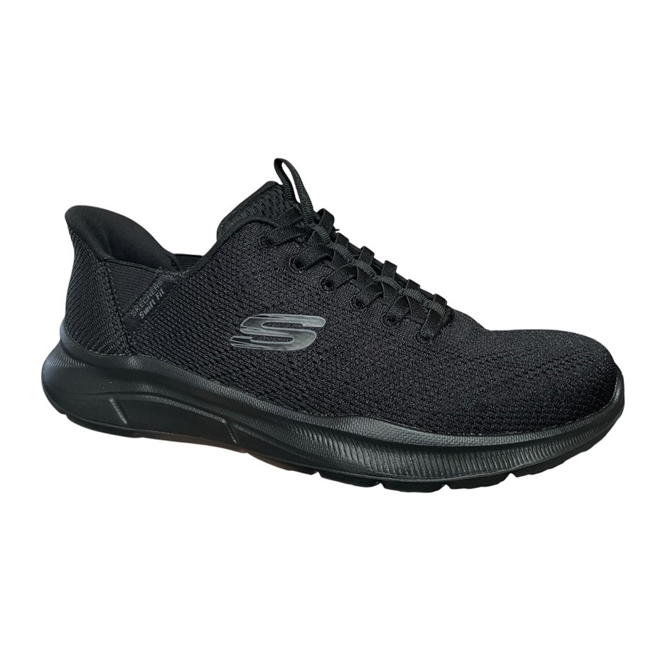 SKECHERS Men's Equalise Swift Fit Shoes, Size US12, Black (BBK), 255148CS.