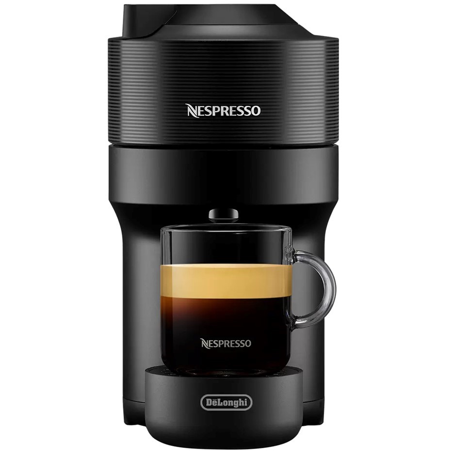 NESPRESSO DeLonghi Vertuo POP Coffee Machine, Black.