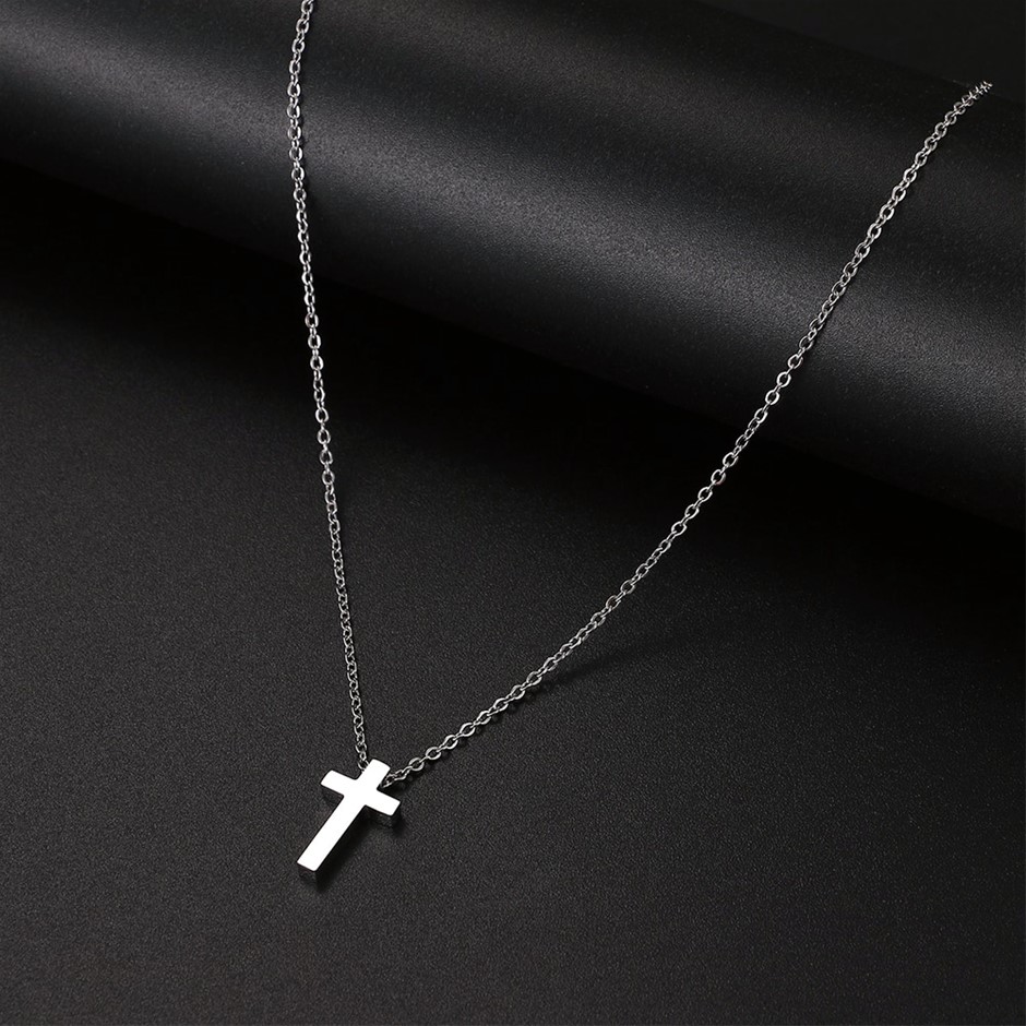Stainless Steel Cross Pendant Necklace