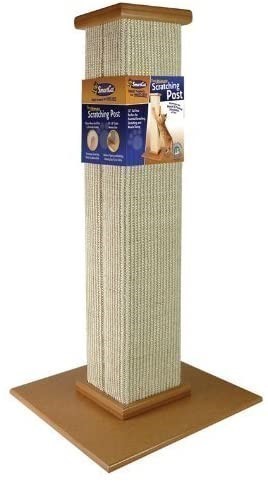 SMARTCAT Ultimate Scratching Post, 81cm height. 40.6 x 40.6 x 88.9 cm.