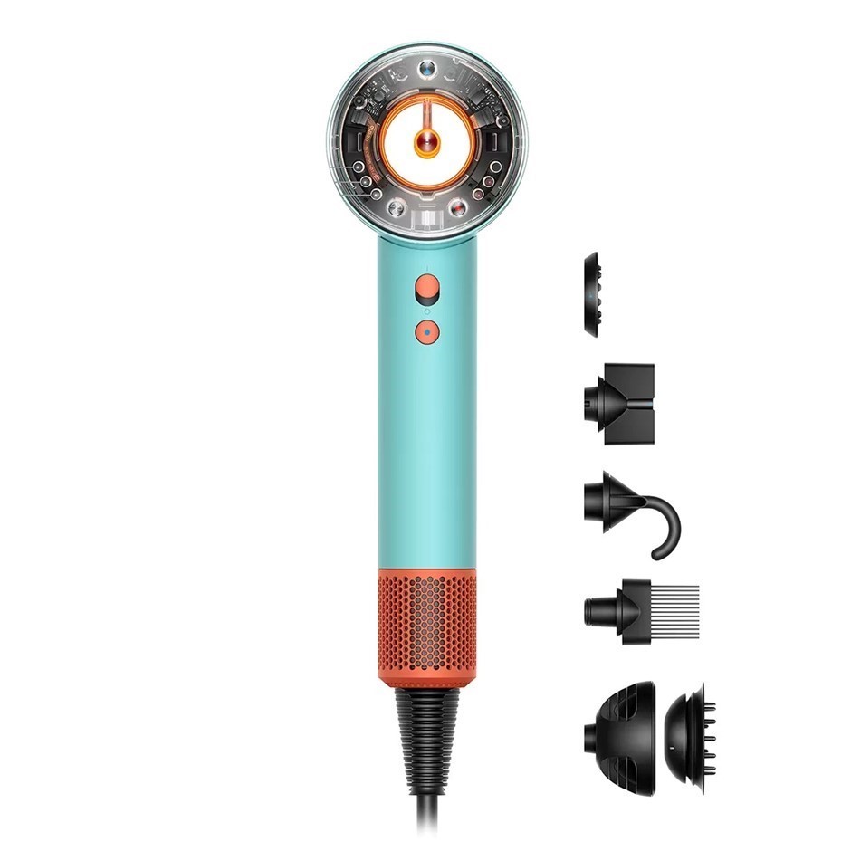 DYSON Supersonic Nural Hair Dryer Ceramic, Patina/Topaz, Model 515190-01.