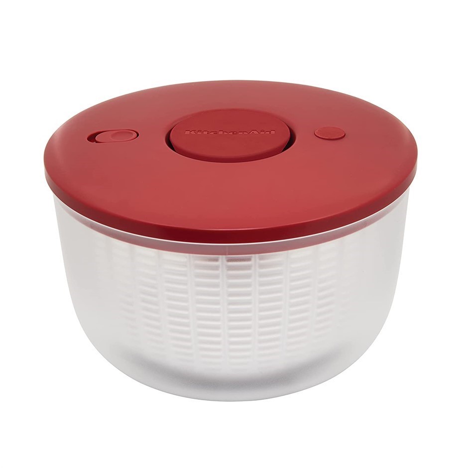 KITCHENAID Salad Spinner, Red.