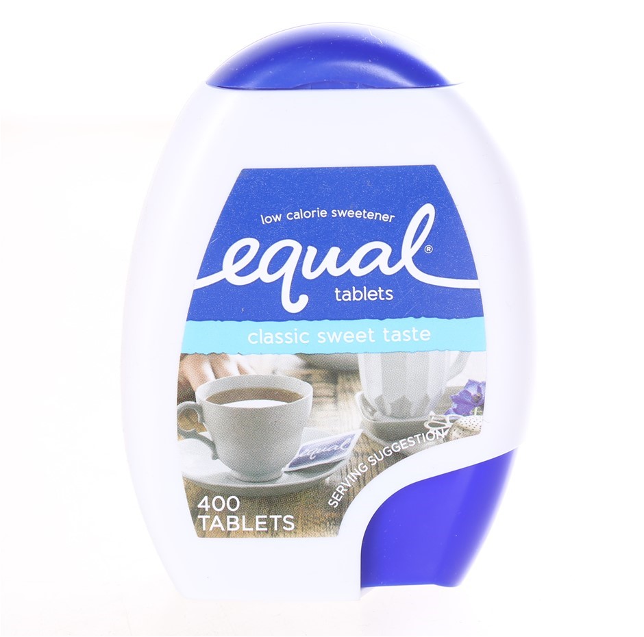 4 x Pack of 200pc EQUAL Low Calorie Sweetener Tablets, 34g.