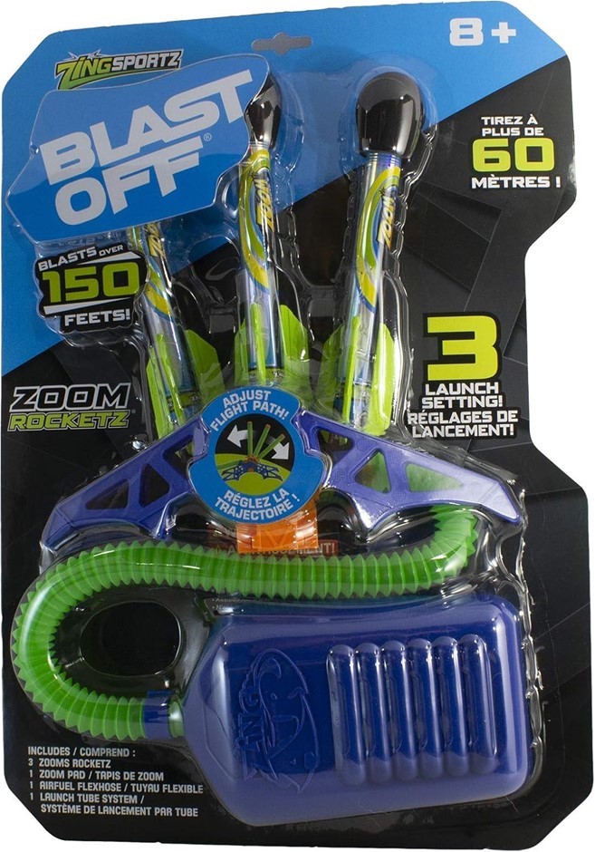 ZING Zoom Rocketz Adjustable Air-Powered Rockets