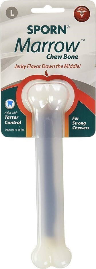 4 x SPORN Yuppie Puppy Marrow Bone Chew Toy, Large, White, 35810.