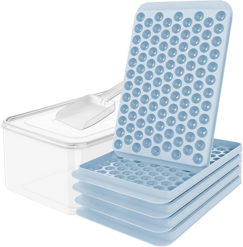 Pack of 4 x WIBIMEN Mini Ice Cube Trays, Upgraded Small Ice Cube Trays, 104