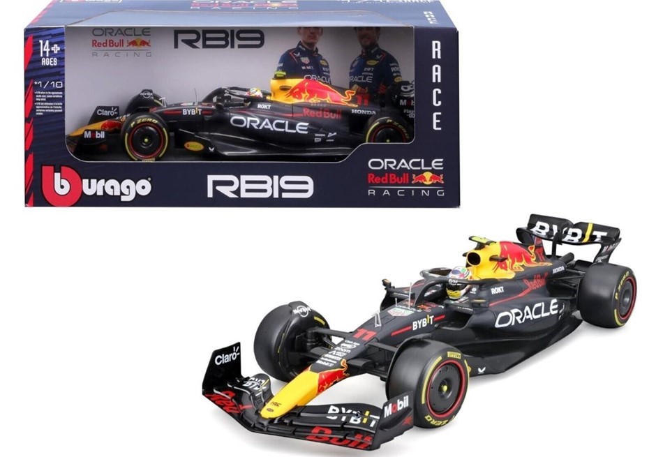 BBURAGO Oracle Red Bull Racing, Sergio Perez 1/18 Die Cast Car Model. N.B: