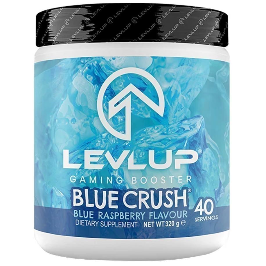 LEVEL UP Gaming Booster Dietary Supplement, Blue Crush, Blue Raspberry ...