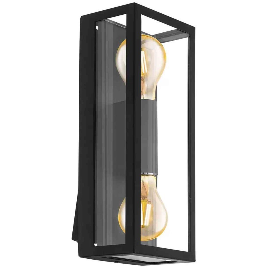 EGLO Alamonte 1 Exterior Wall Light, Black