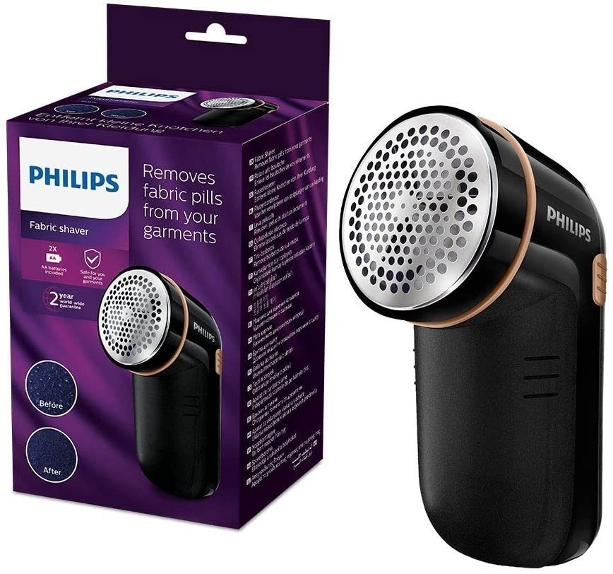 PHILIPS Fabric Shaver, Plastic, Black.