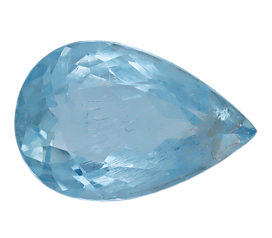 3.95 Carats Blue Aquamarine