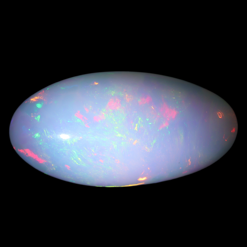 11.73 Carats White Color-Play Opal