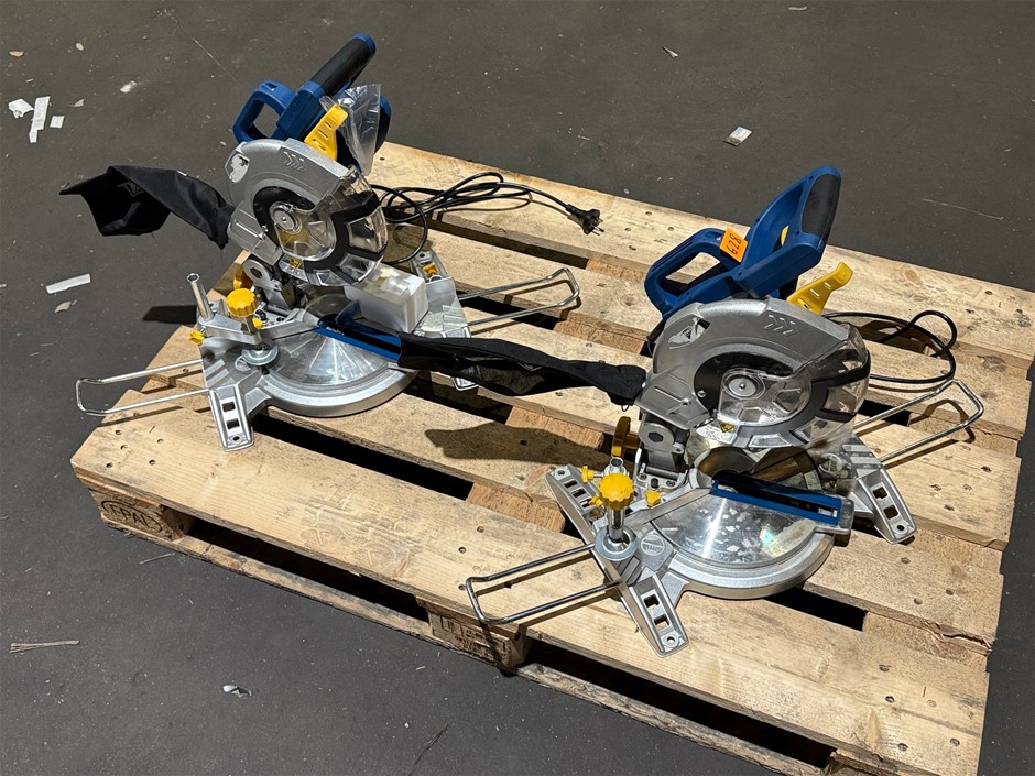 1400W Mitre Saw, Wood Drop Saw x 2 units Auction (0776-2574738) | Grays ...