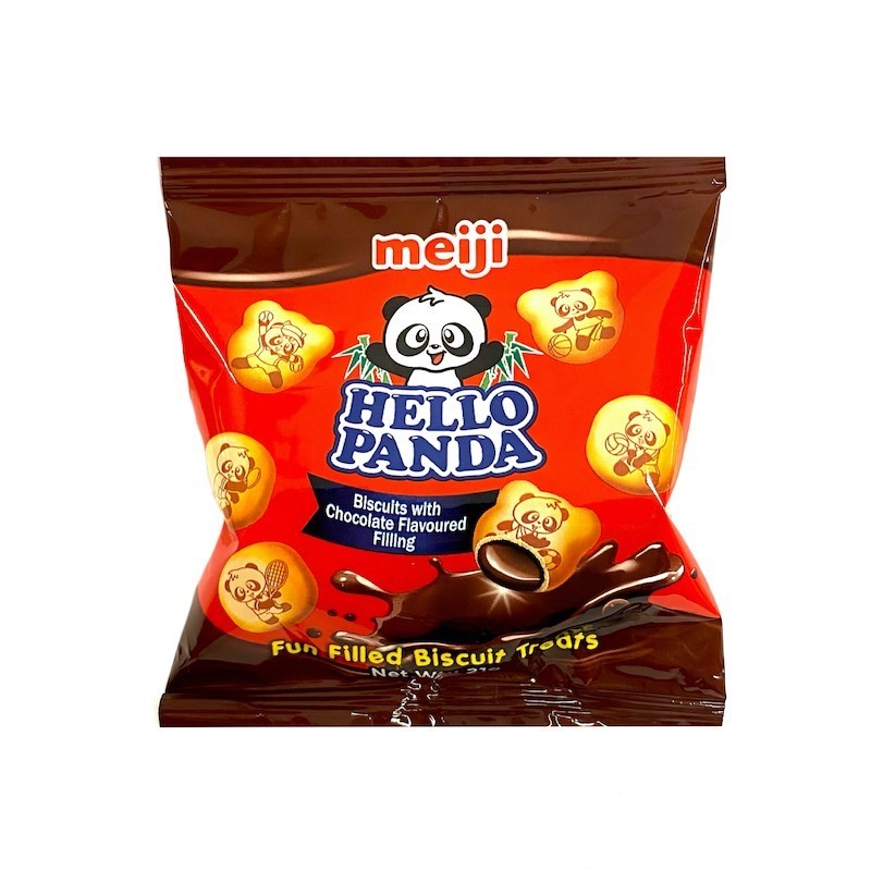 52 x MEIJI Hello Panda Biscuit Treats, 21g.