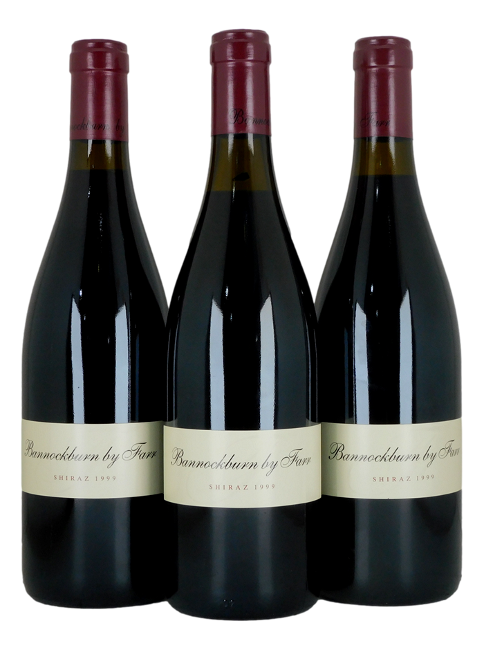 Bannockburn by Farr Shiraz 1999 (3x 750mL), Aus.