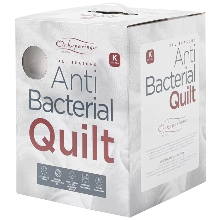 ONKAPARINGA All Season Anti Bacterial Quilt King