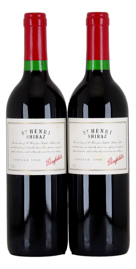 Penfolds `St Henri` Shiraz 1998 (2 x 750mL), SA. 5* Prov