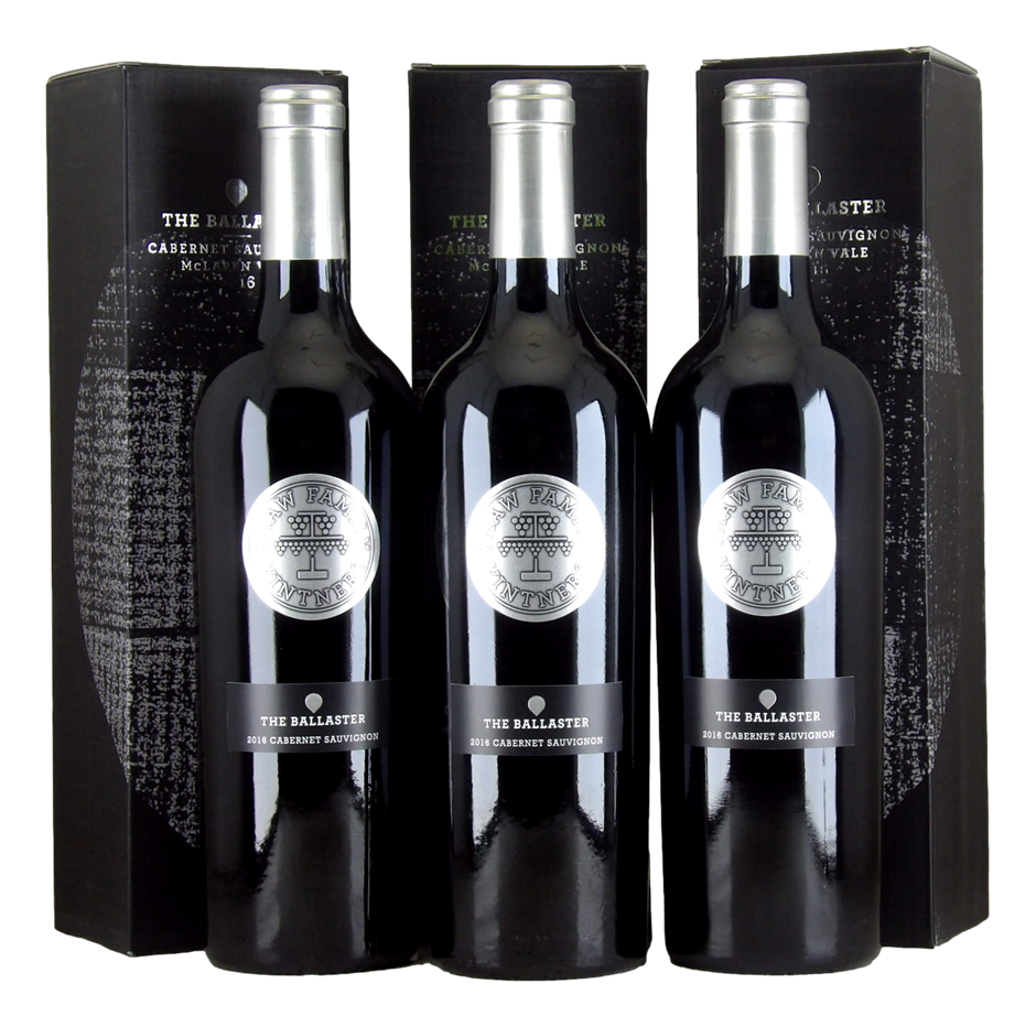SHAW FAMILY The Ballaster Cabernet 2016 (3x 750mL), McLaren Vale. 5* Prov