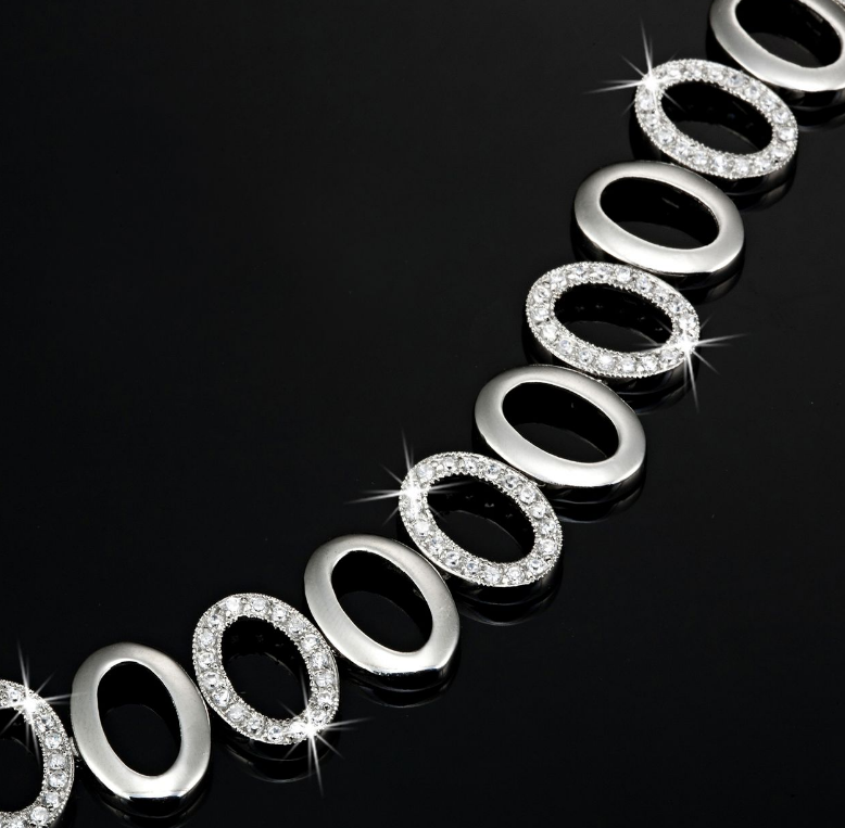 8 Inch Tennis Bracelet Featuring 144 Crystals by Swarovski®