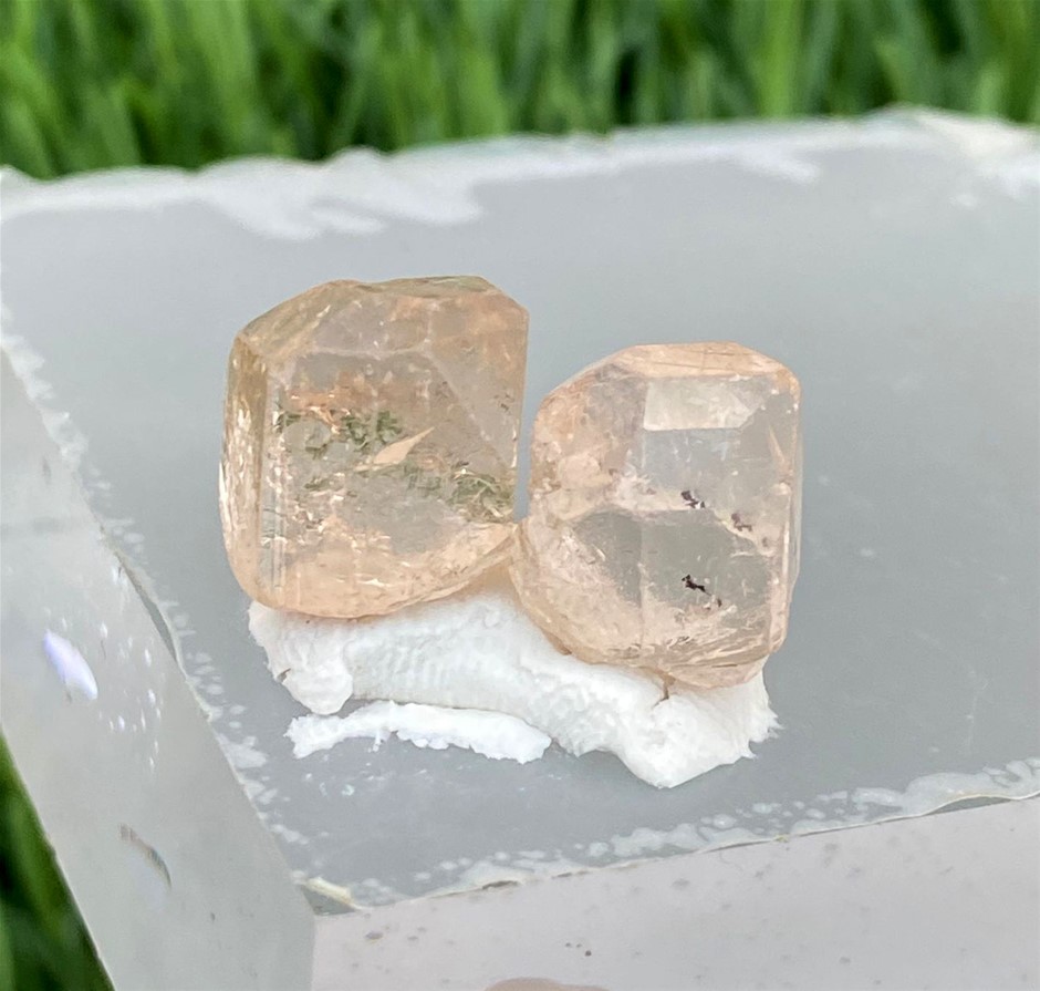 30.10 CT Naturally Terminated Rose Gold Topaz Specimen