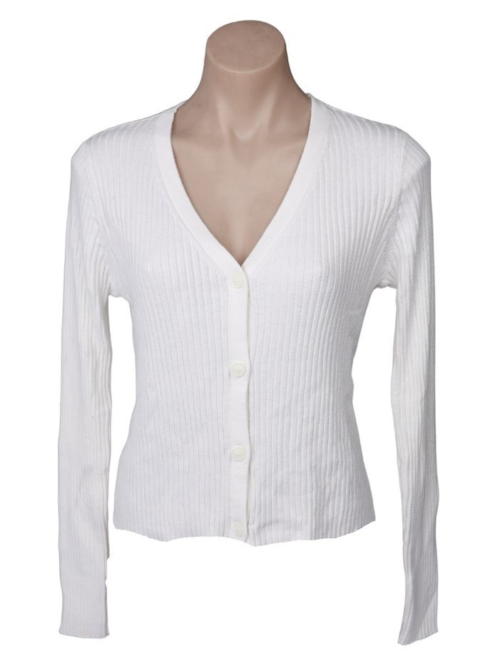 MATTY M Women's Cardigan, Size XL, 30% Cotton, Vellum.