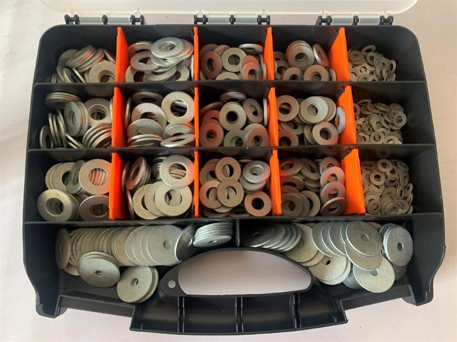Quality Small Carry Case with Various Sized Washers Auction (0015 ...