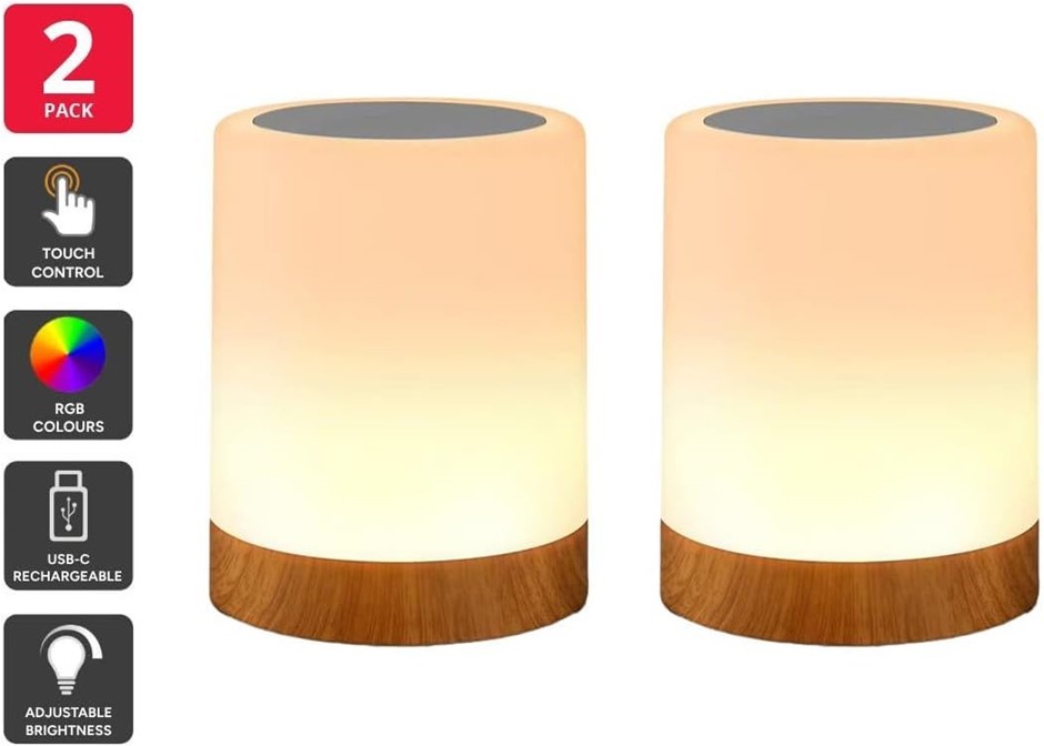 KOGAN Dimmable LED Portable Night Light (2 Pack).