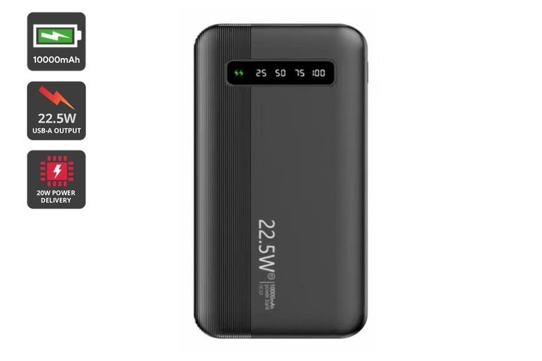 KOGAN 10000mAh 20W PD Power Bank with Battery Indicator.