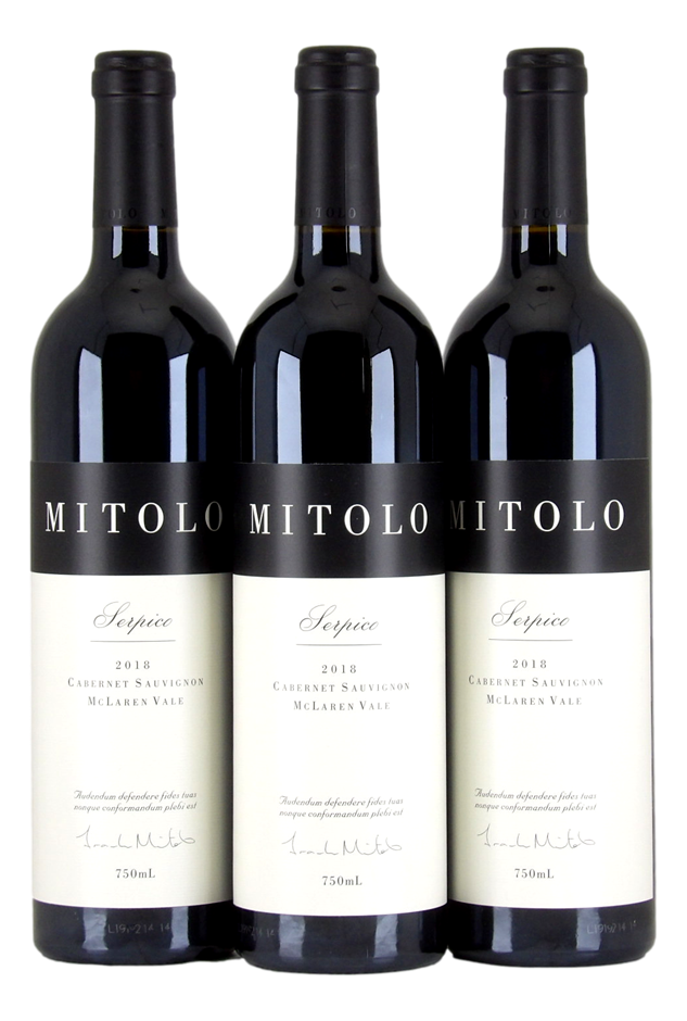 MITOLO WINES Serpico Cab Sauv 2018 (3x 750mL), McLaren Vale. 5* Prov