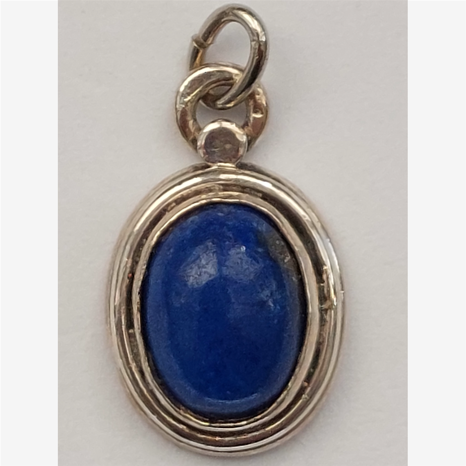 S/S 9x7 Lapis Pendant
