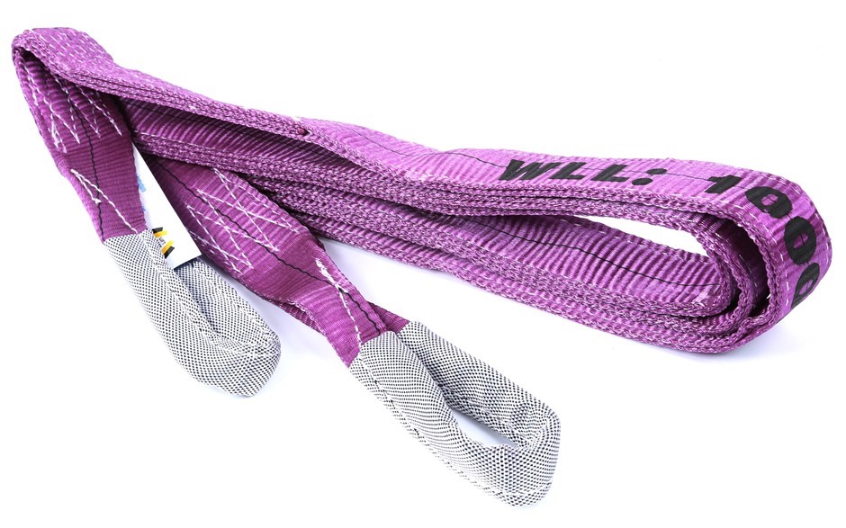 Flat Webb Lifting Slings, WLL 1000kg x 8M (with Test Cert).