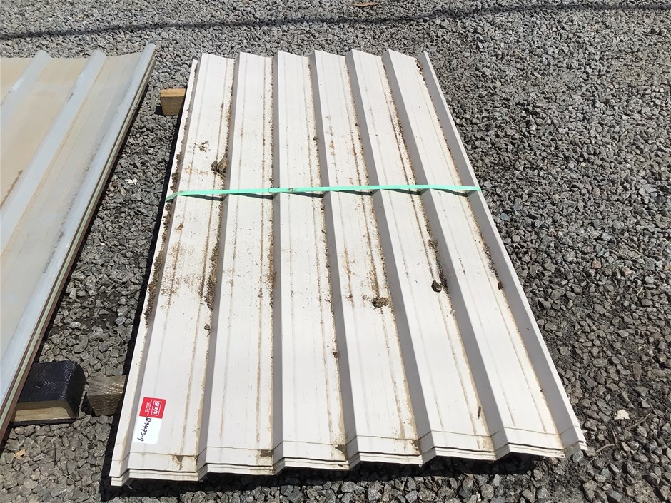 Unused Colorbond Sheets (Off White), x45