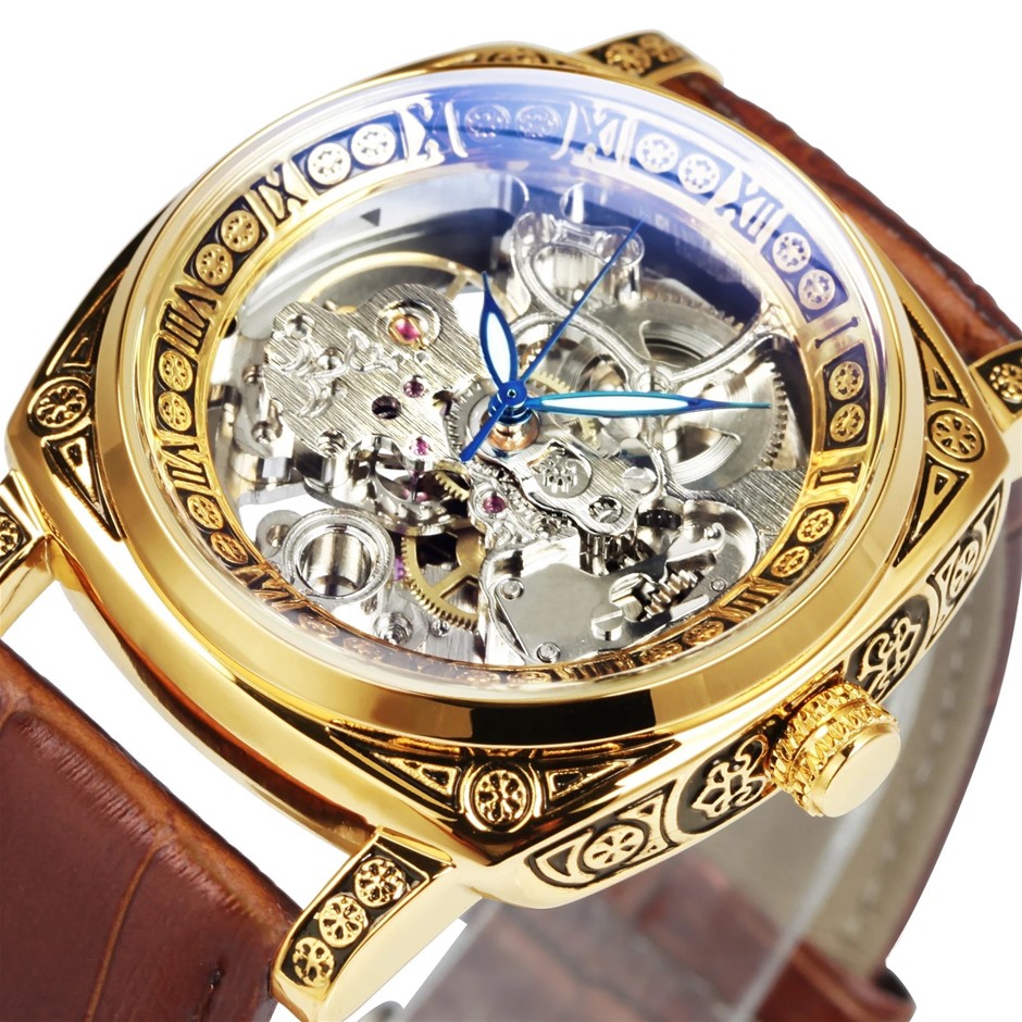 Square SS Skeleton GP Automatic Watch Auction (0011-2575489) | Grays ...