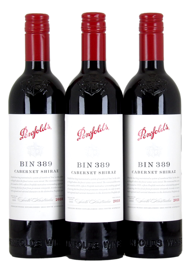 Penfolds Bin 389 2018 (3x 750mL) SA