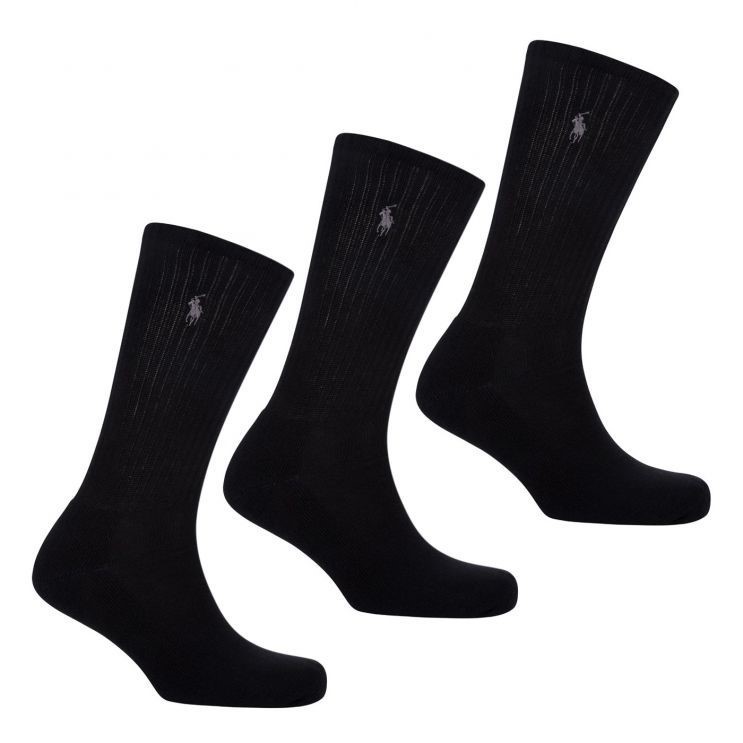 5 Pairs x POLO RALPH LAUREN Men's Classic Sport Socks, Sock Size 10-13, 80%