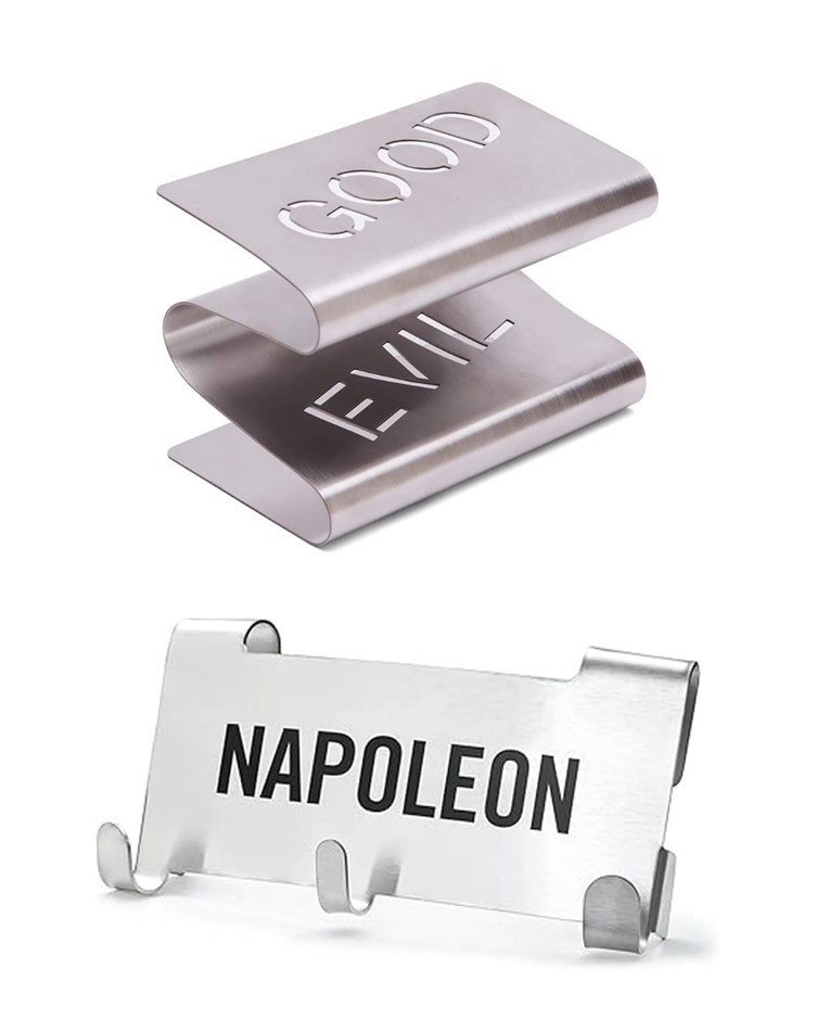 BUNDLE: FOX RUN Good/Evil Sponge Shelf and Holder, One Size, Stainless Stee